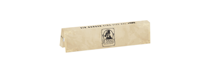 Sir Badger King Size XXL + Tips - Closing Flap Beige