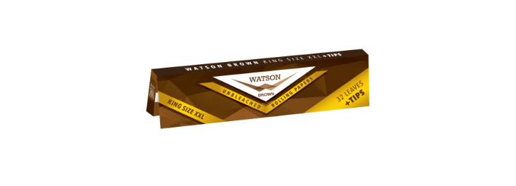 Watson King Size XXL + Tips - Closing Flap Brown
